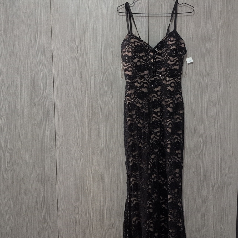 Jump Black Lace Maxi Dress